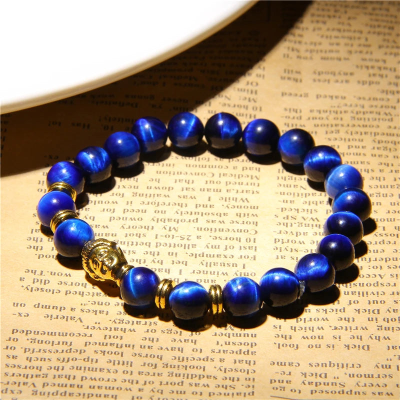 BRACELET PERLE BOUHHA VIOLET ET OR